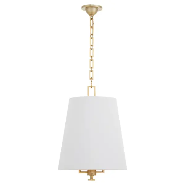 Karnes 15" 3-Light Pendant in Aged Brass - Image 1