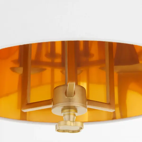 Karnes 15" 3-Light Pendant in Aged Brass - Image 3