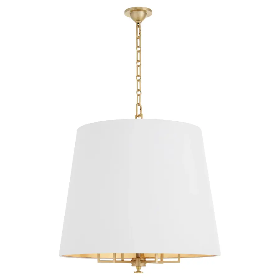 Karnes 26" 6-Light Pendant in Aged Brass - Image 1