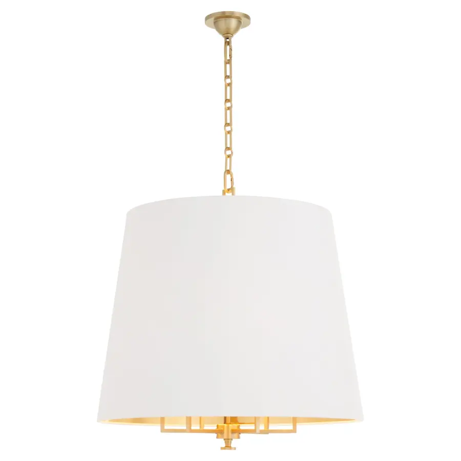 Karnes 26" 6-Light Pendant in Aged Brass - Image 2