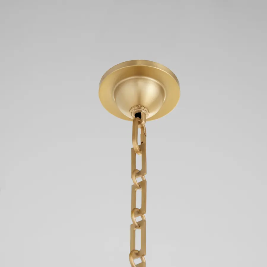 Karnes 26" 6-Light Pendant in Aged Brass - Image 3