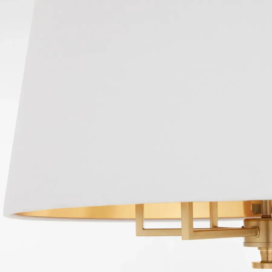Karnes 26" 6-Light Pendant in Aged Brass - Image 5
