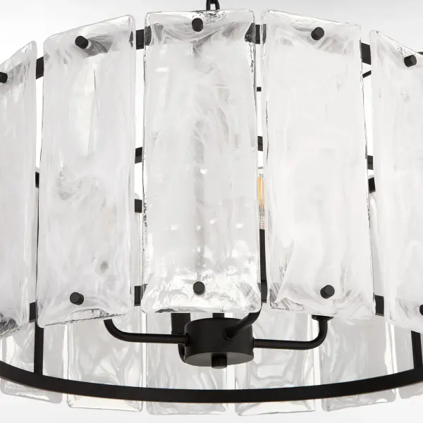 Striking Contemporary Pendant with Glacier-Inspired Glass Panels - Image 4