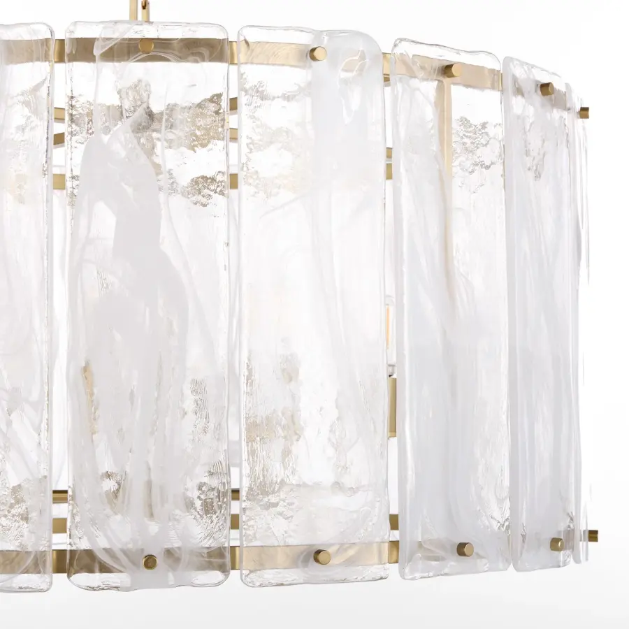 Prestige 8-Light Pendant in Aged Brass - Image 3