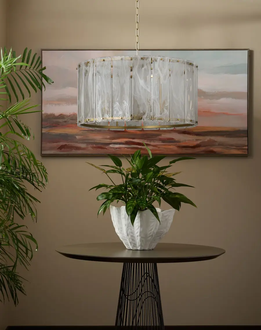 Prestige 8-Light Pendant in Aged Brass - Image 6