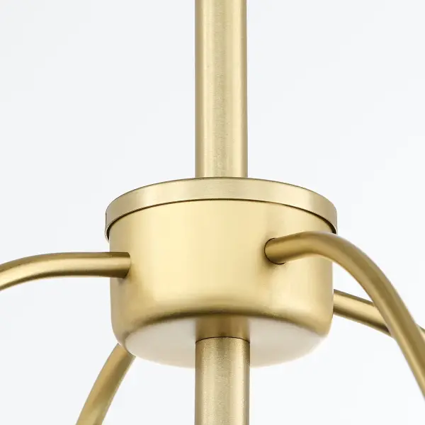 Jamie 15" Pendant Light in Matte Black with Aged Brass - Image 4