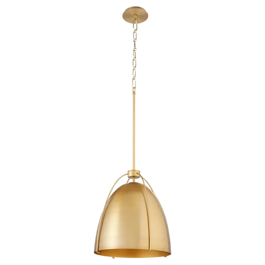 Jamie 15" Pendant Light in Aged Brass - Image 1