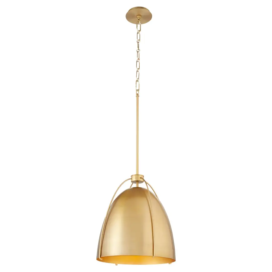 Jamie 15" Pendant Light in Aged Brass - Image 2
