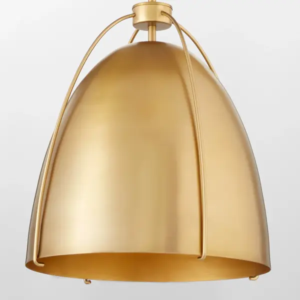 Jamie 15" Pendant Light in Aged Brass - Image 3