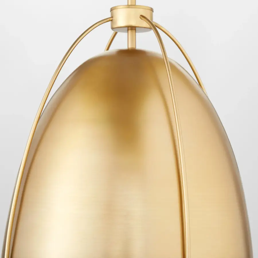 Jamie 15" Pendant Light in Aged Brass - Image 4