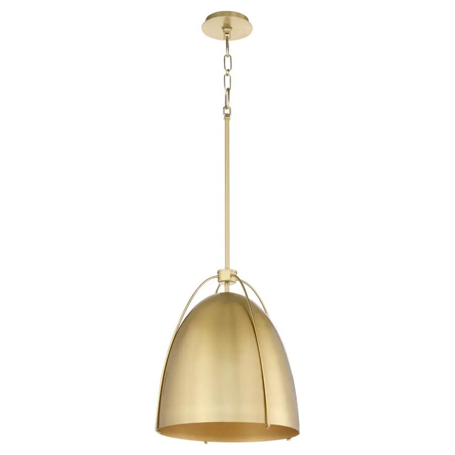 Jamie 18" 3-Light Pendant in Aged Brass - Image 1