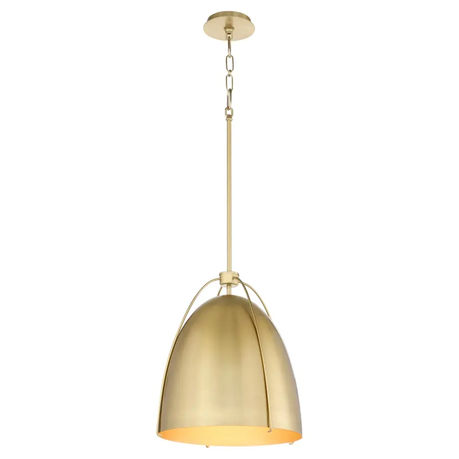 Jamie 18" 3-Light Pendant in Aged Brass - Image 2