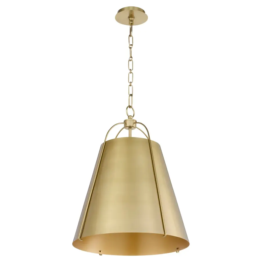 Ellen 18" 3-Light Pendant in Aged Brass - Image 1