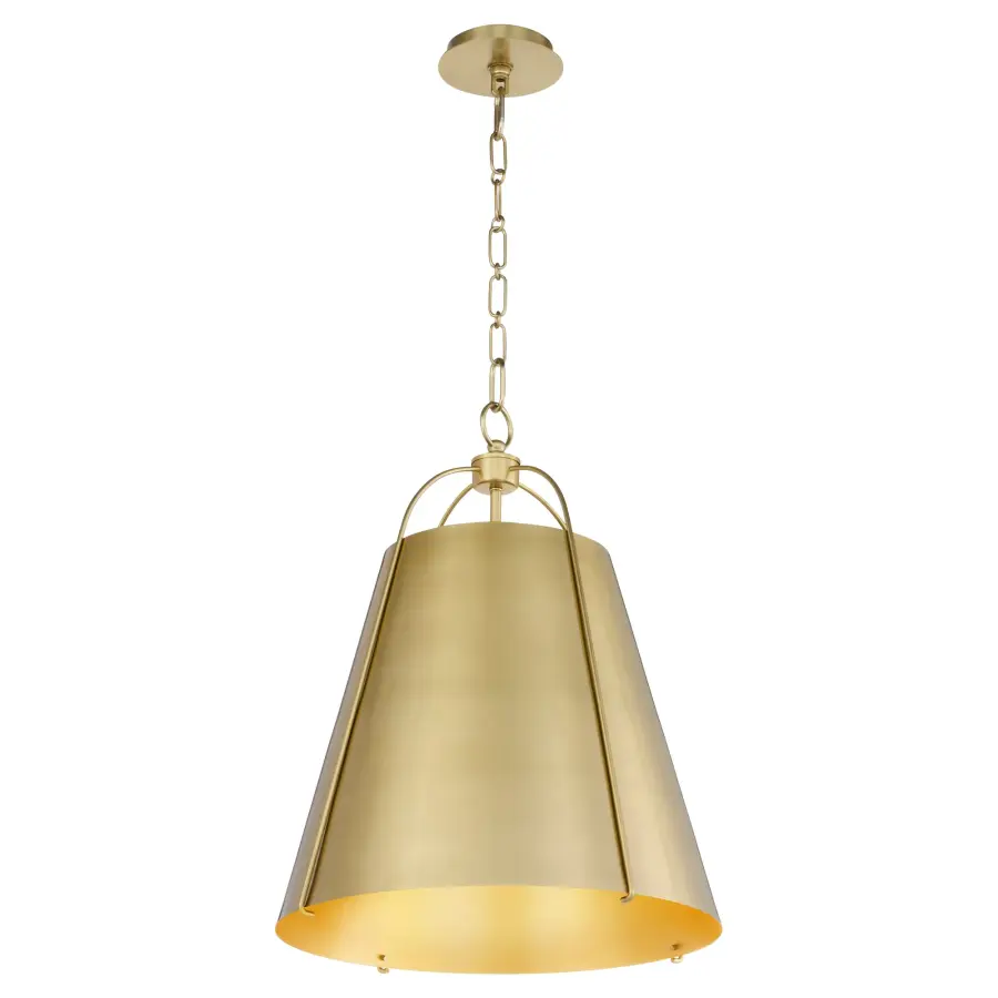 Ellen 18" 3-Light Pendant in Aged Brass - Image 2