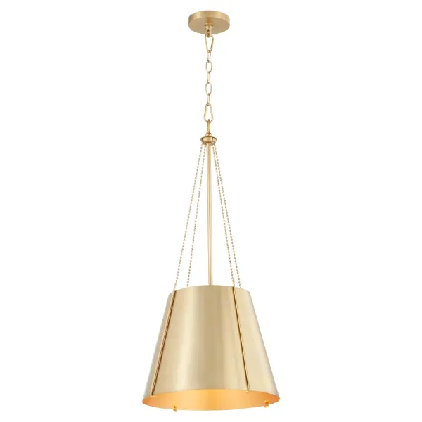 Denise 15" Pendant Light in Aged Brass - Image 2