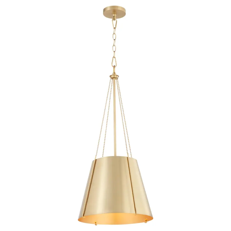 Denise 15" Pendant Light in Aged Brass - Image 2
