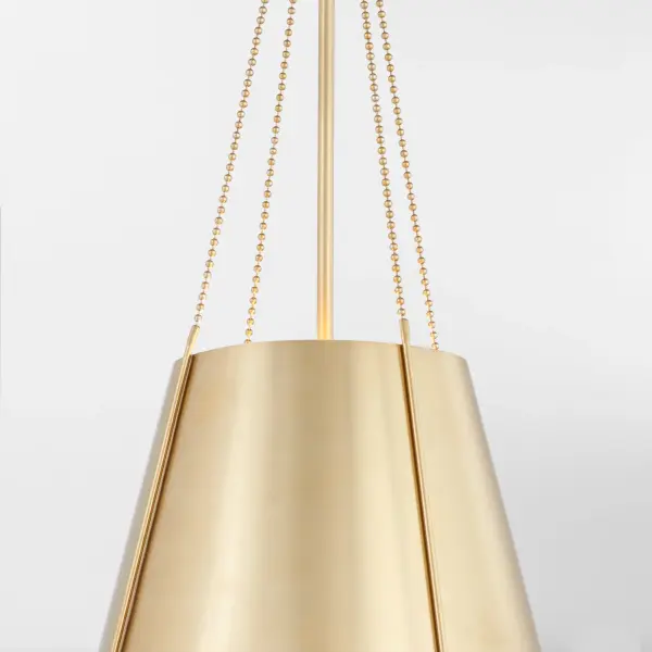 Denise 15" Pendant Light in Aged Brass - Image 4