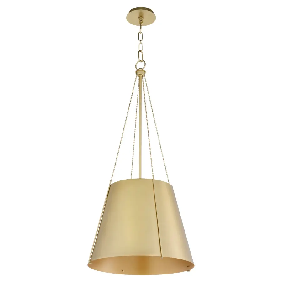 Denise 18" 3-Light Pendant in Aged Brass - Image 1