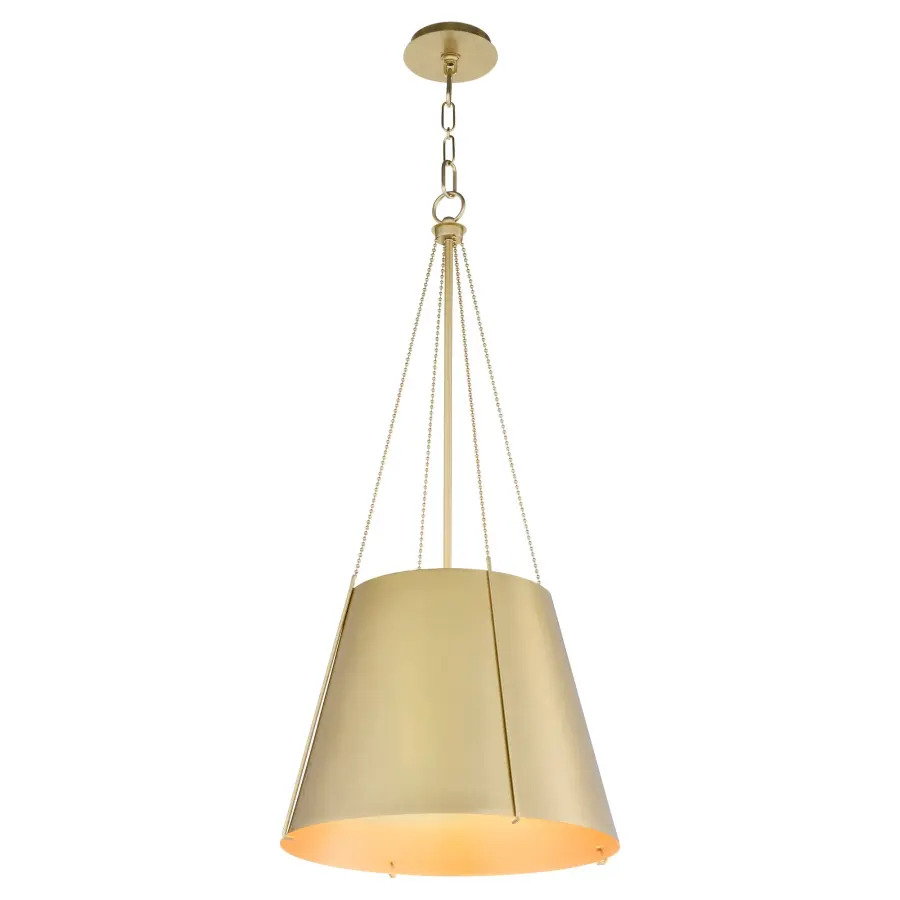 Denise 18" 3-Light Pendant in Aged Brass - Image 2