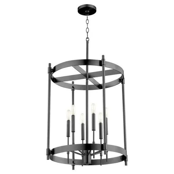 Hamilton 6-Light Entry Pendant in Matte Black - Image 2