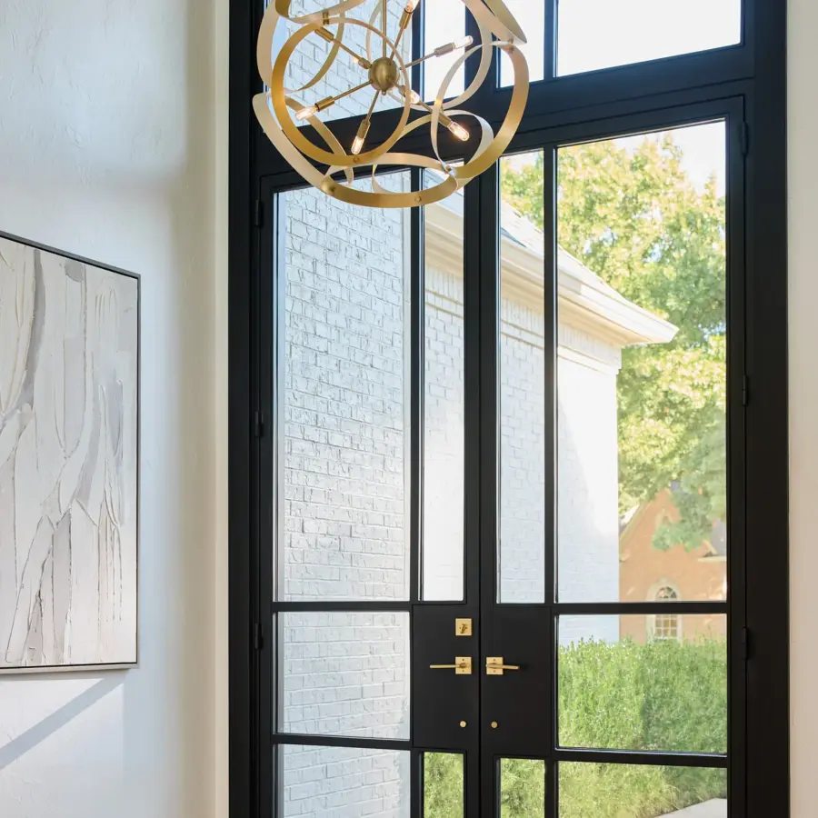 Sculptural Modern Pendant with Timeless Brass Accents - Image 6