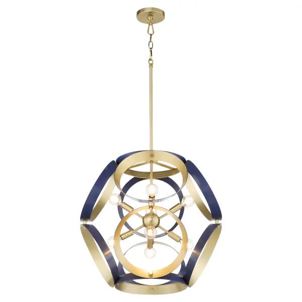 Sculptural Armillary-Inspired Pendant with Bold Geometric Design - Image 2