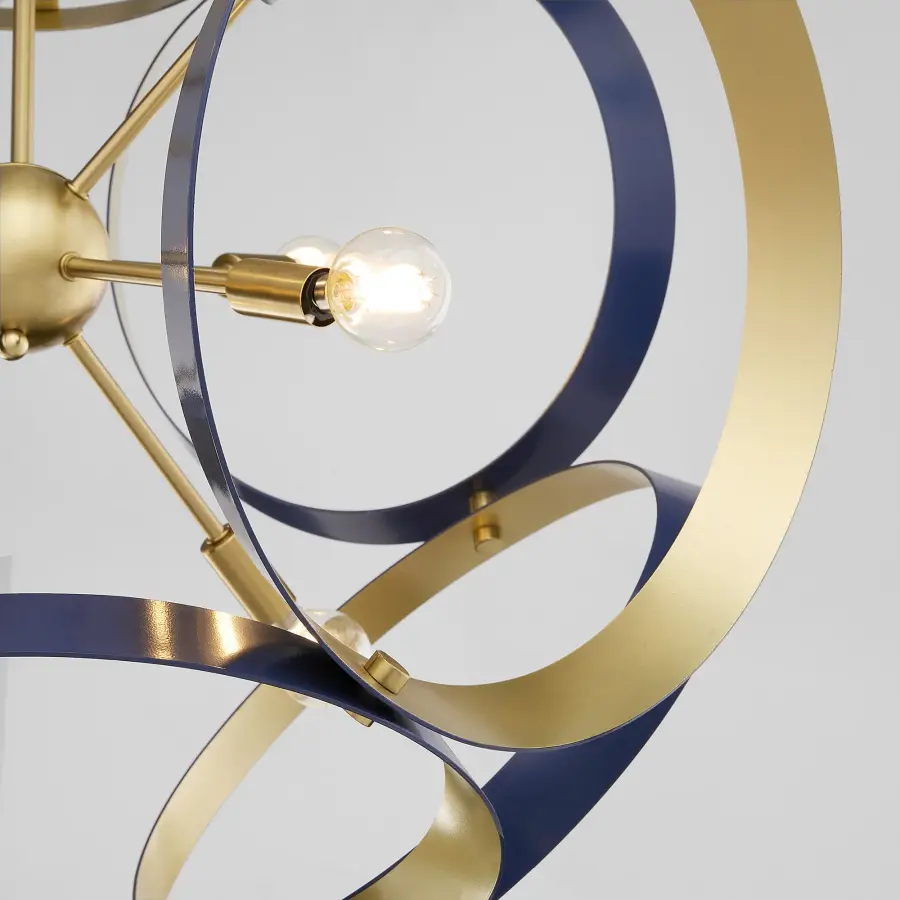 Sculptural Statement Piece with Timeless Brass Accents - Image 3