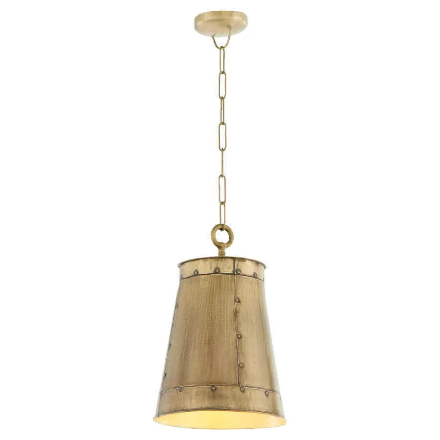 Artisan 11" Dome Pendant in Artisan Brass - Image 2
