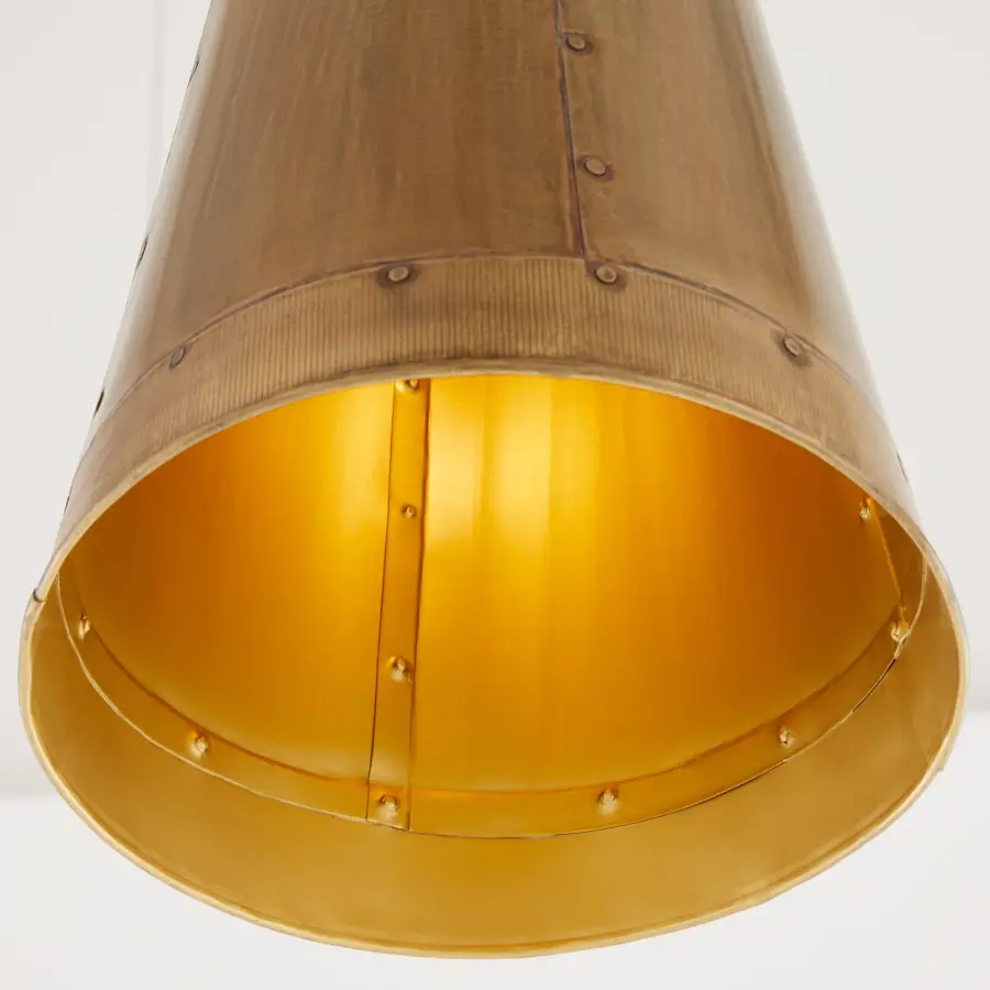 Artisan 11" Dome Pendant in Artisan Brass - Image 3