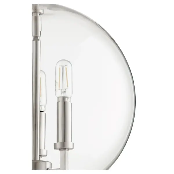 Satin Nickel Transitional Globe Pendant - Image 2