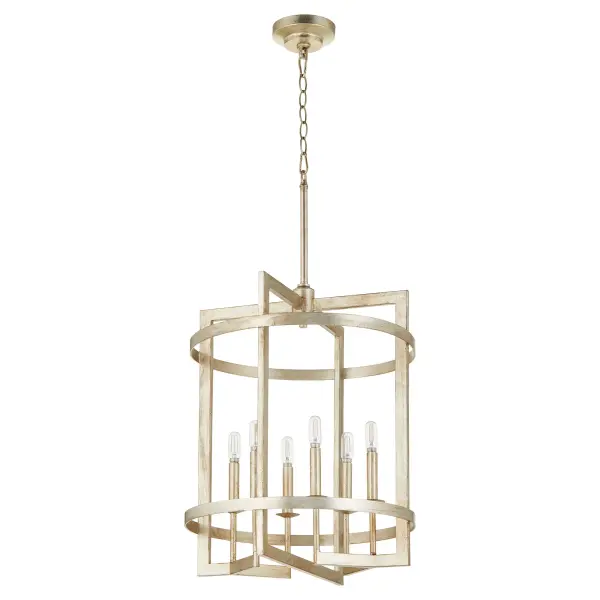 Elegant Transitional Entry Chandelier with Clean Lines - Image 1
