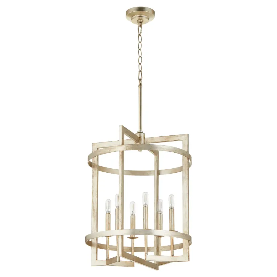 Elegant Transitional Entry Chandelier with Clean Lines - Image 1