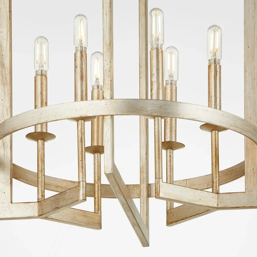 Elegant Transitional Entry Chandelier with Clean Lines - Image 3