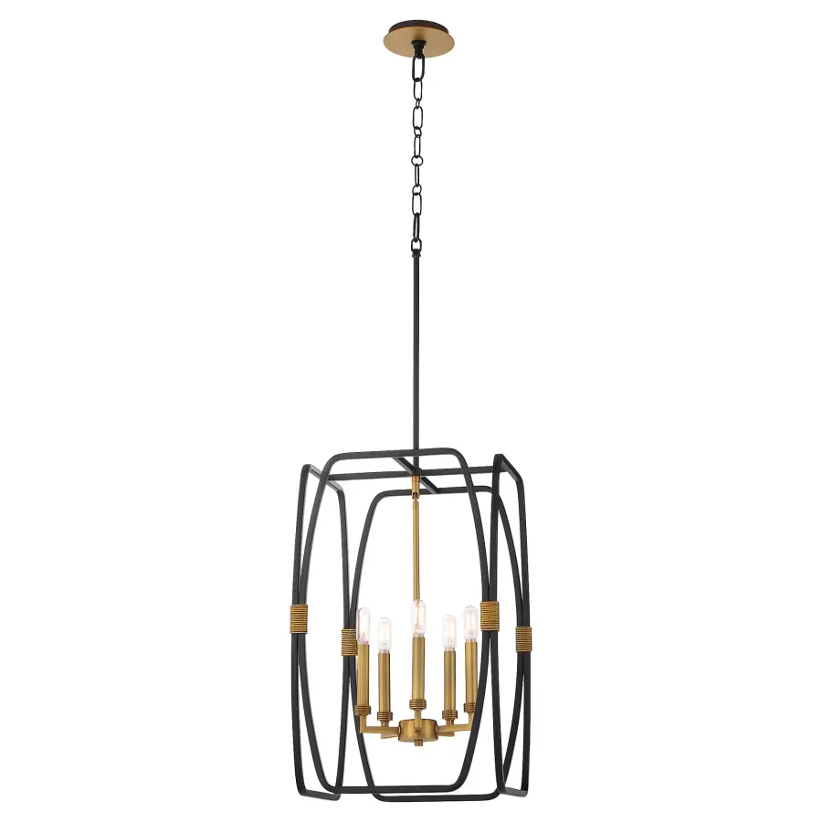 Modern Lantern Design with Sophisticated Two-Tone Finish - Image 2