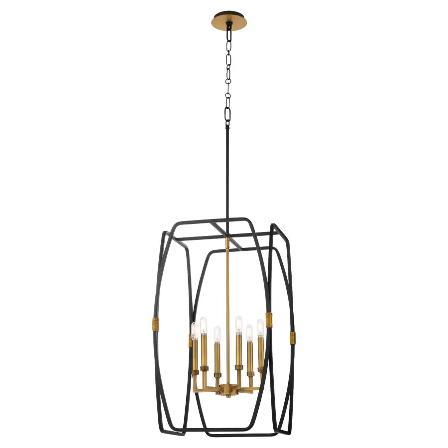 Contemporary Lantern Design with Sophisticated Two-Tone Finish - Image 2