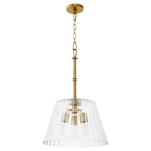 Lawton 16" Pendant in Brushed Brass - Image 1