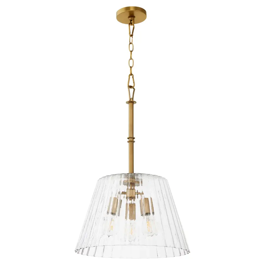 Lawton 16" Pendant in Brushed Brass - Image 1