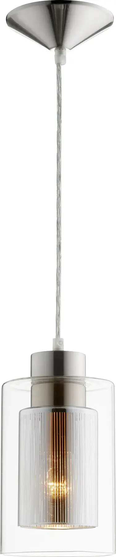 Satin Nickel Transitional Mini Pendant - Image 2