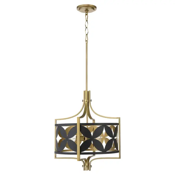 Mariposa 3-Light Pendant in Aged Brass - Image 1