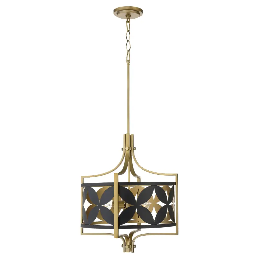 Mariposa 3-Light Pendant in Aged Brass - Image 1