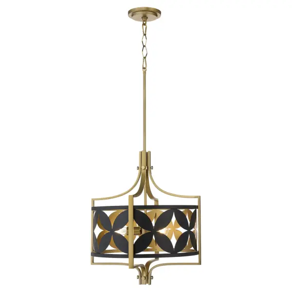 Mariposa 3-Light Pendant in Aged Brass - Image 2