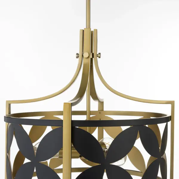 Mariposa 3-Light Pendant in Aged Brass - Image 3