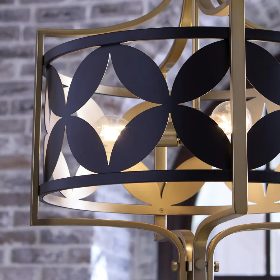 Mariposa 3-Light Pendant in Aged Brass - Image 5