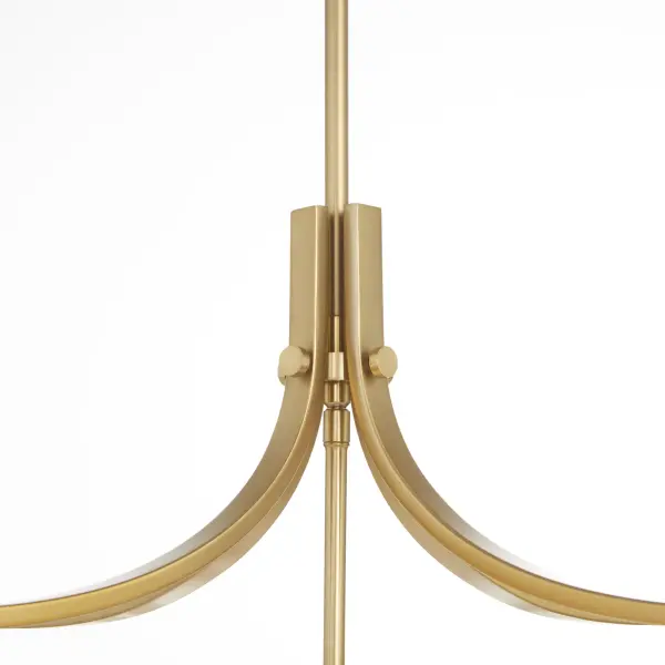 Mariposa 5-Light Pendant in Aged Brass - Image 3