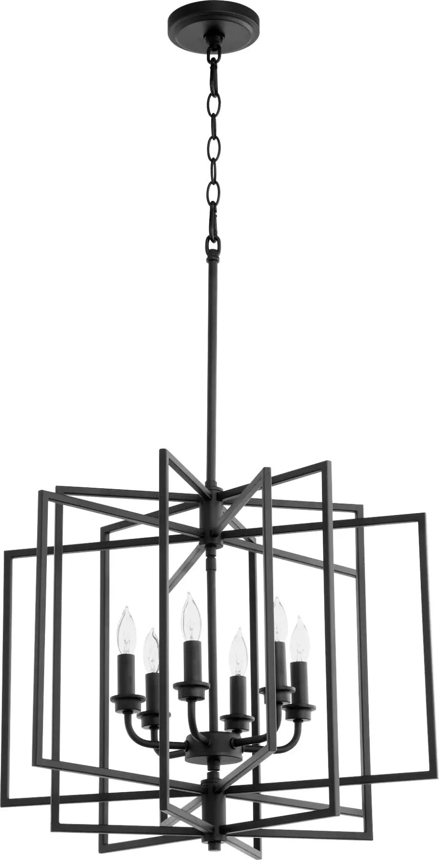 Hammond Black Transitional Cage Pendant - Image 1