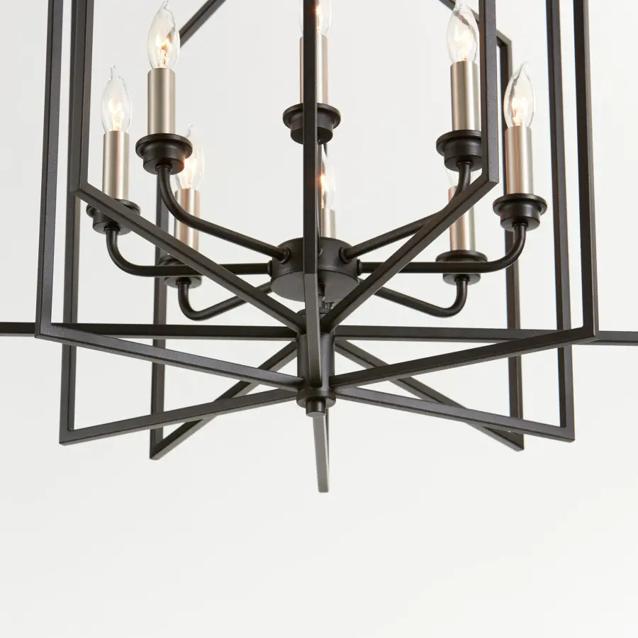 Hammond Black Transitional Cage Pendant - Image 4