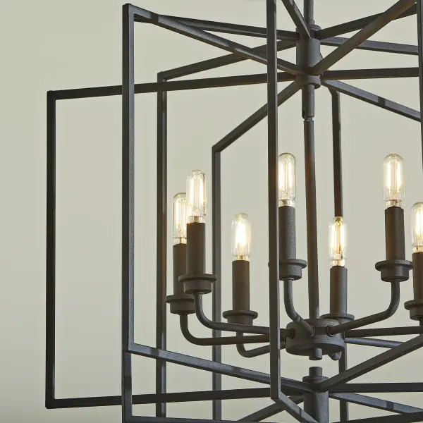 Hammond Black Transitional Cage Pendant - Image 6