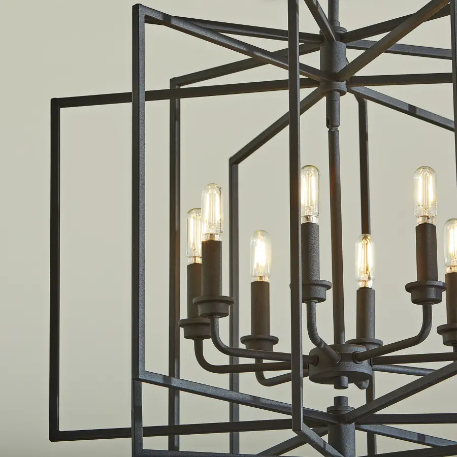 Hammond Black Transitional Cage Pendant - Image 6