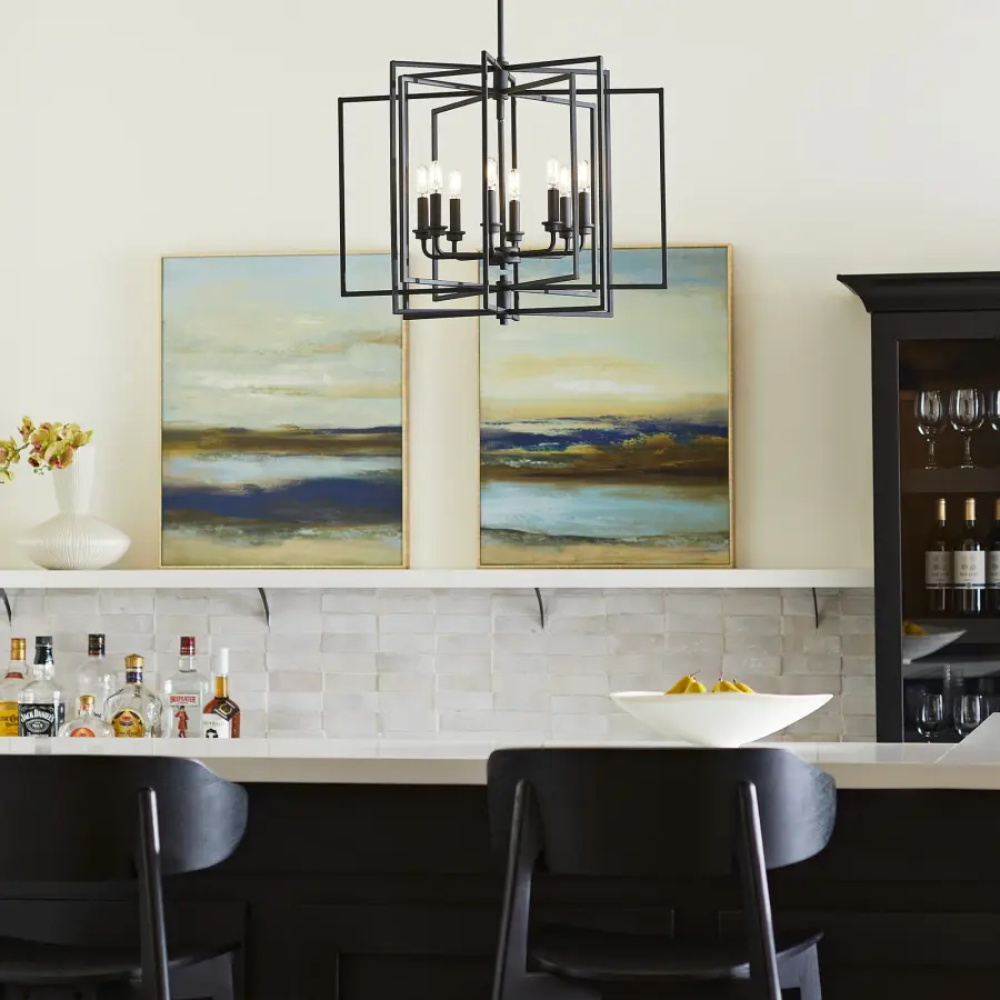 Hammond Black Transitional Cage Pendant - Image 7