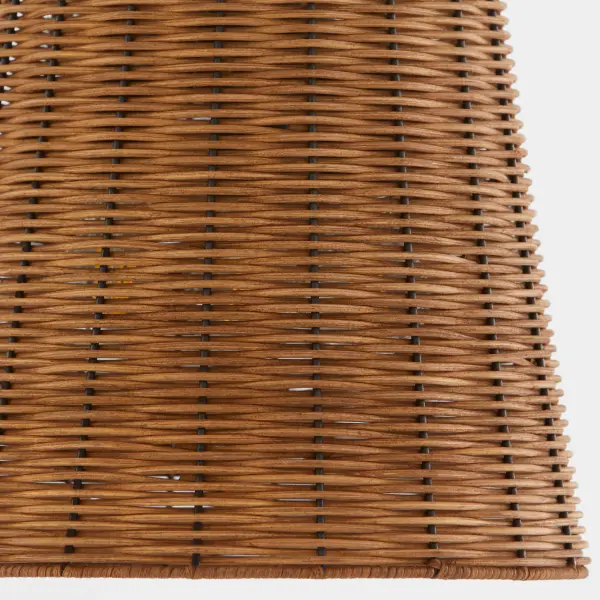 Robinson Wicker 3-Light Pendant in Matte Black - Image 4